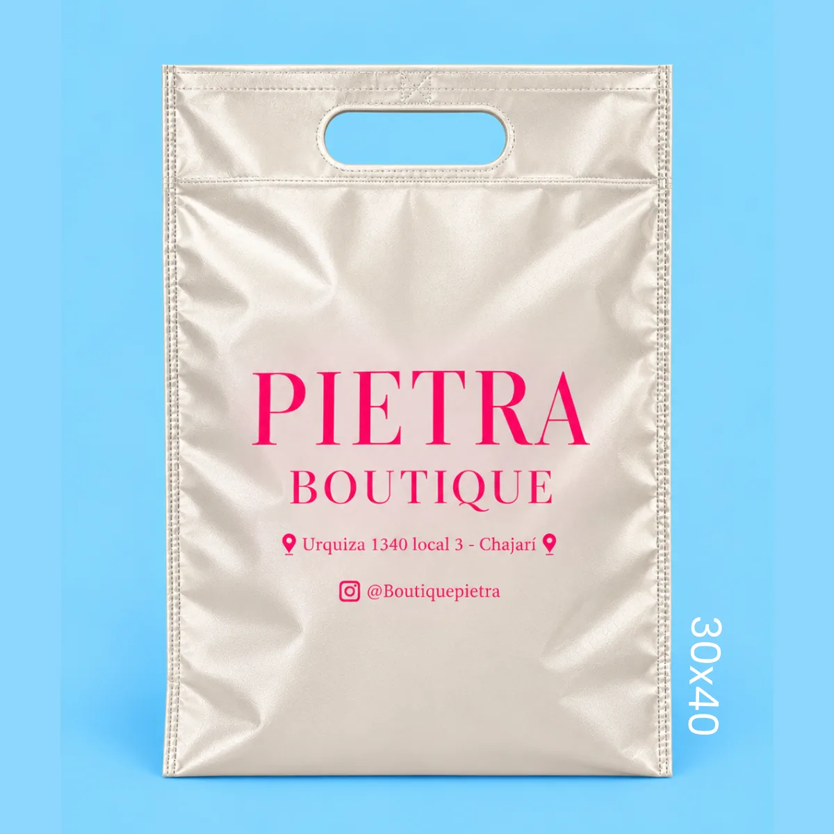 Bolsa de friselina Metalizada 30x40 RIÑON