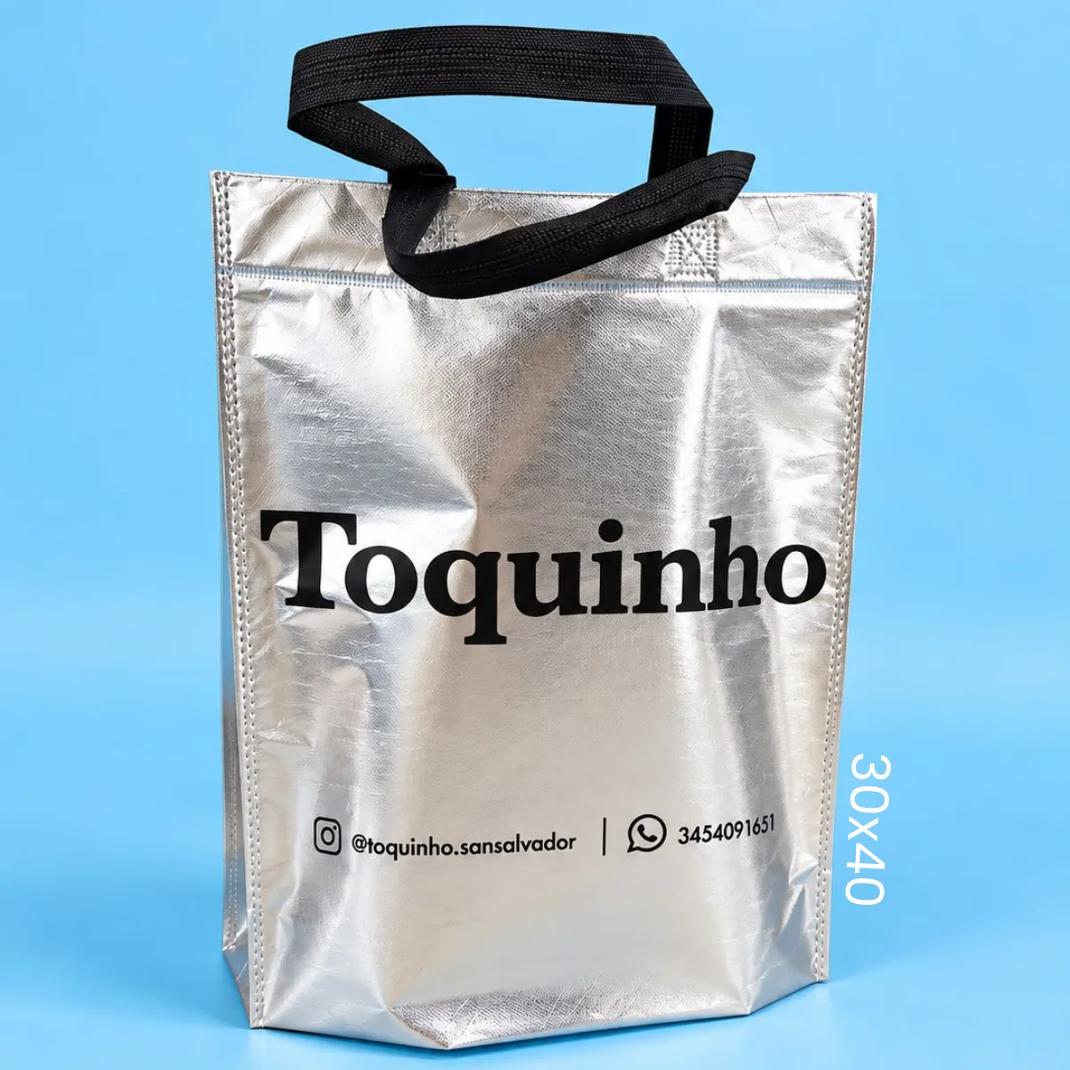 Bolsas de friselina Metalizadas 30x40 MANIJA