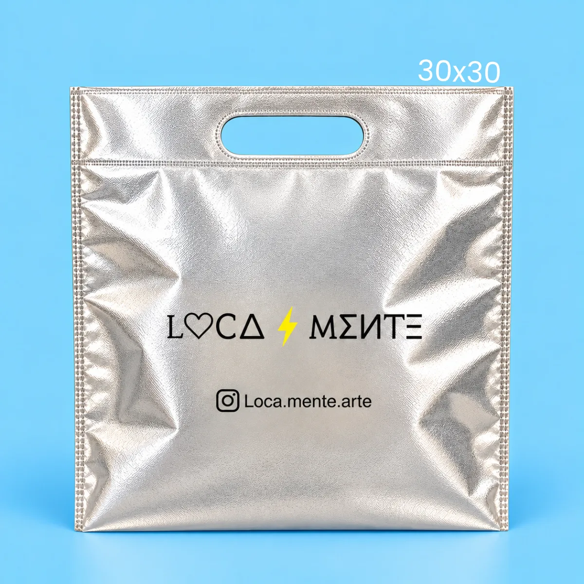 Bolsa de friselina Metalizada 30x30 RIÑON